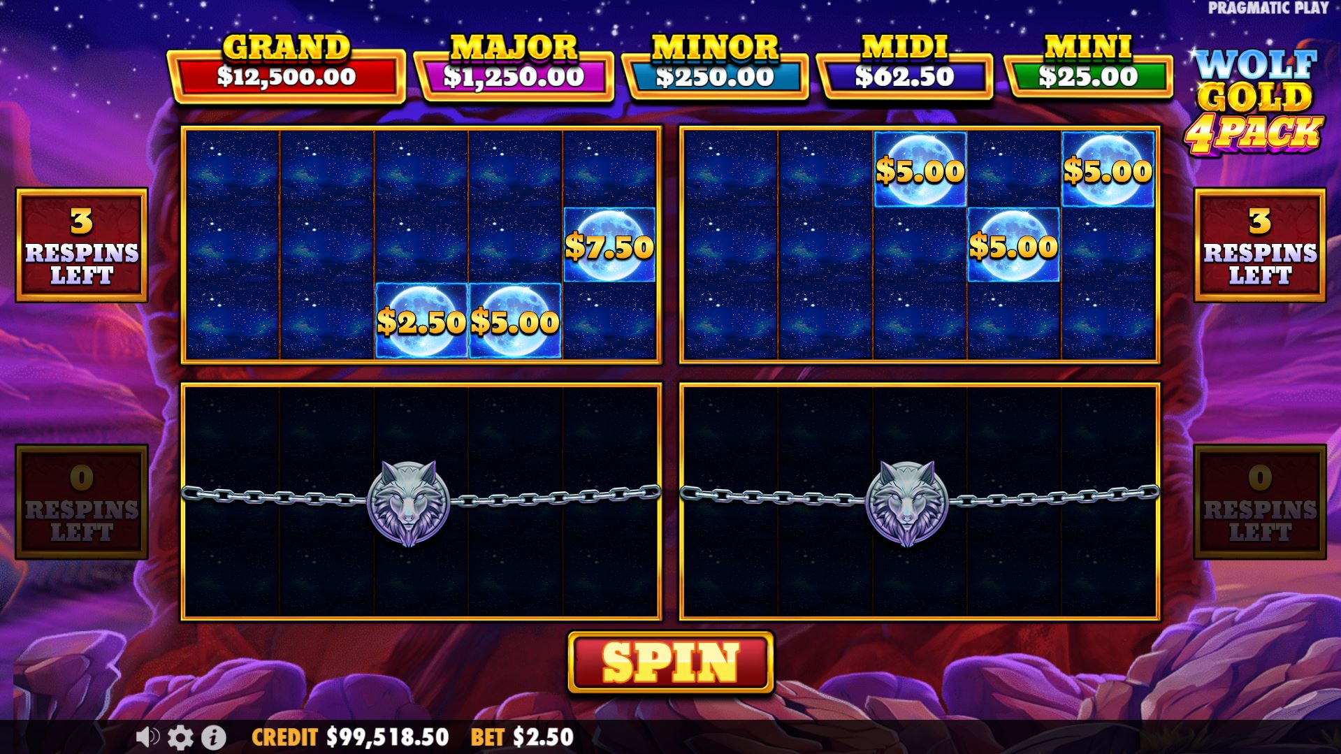 Wolf Gold 4 Pack Maximum Win Potential